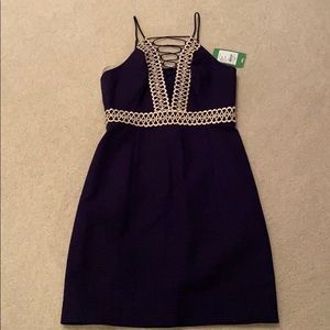 The Perfect Navy blue and gold Lily Pulitzer dress